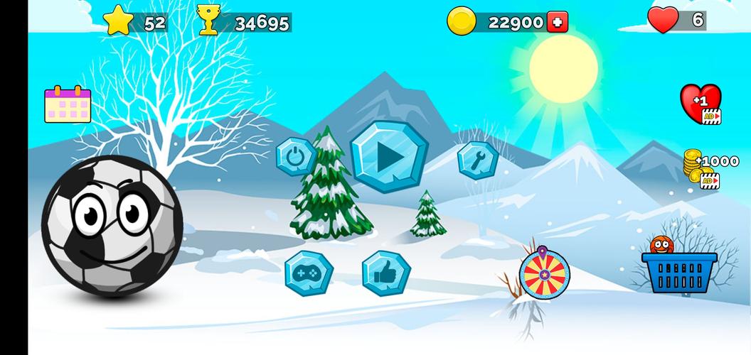 Runner ball 3: winter game Скриншот 3