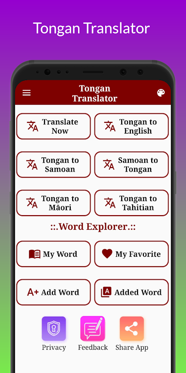 Tongan Translator Captura de pantalla 0