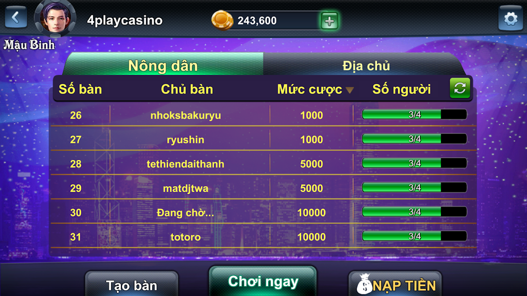 4Play - Mau Binh Online স্ক্রিনশট 1