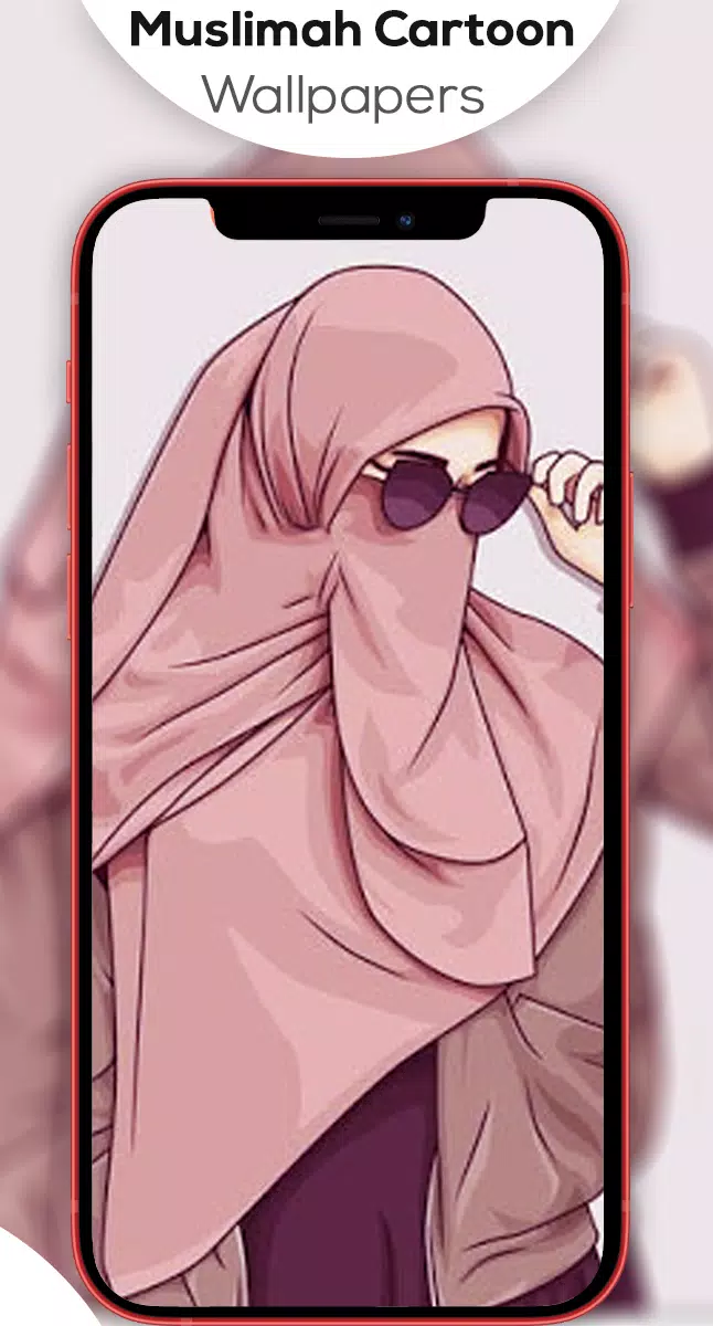 Muslimah Cartoon Wallpapers HD Captura de tela 3