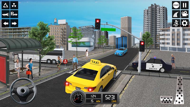 Taxi Simulator 3d Taxi Sim Schermafbeelding 2