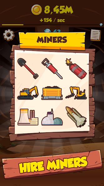 Idle Miner Clicker: Tap Tycoon Mod Zrzut ekranu 2