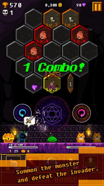 Hexagon Dungeon Mod 스크린샷 1