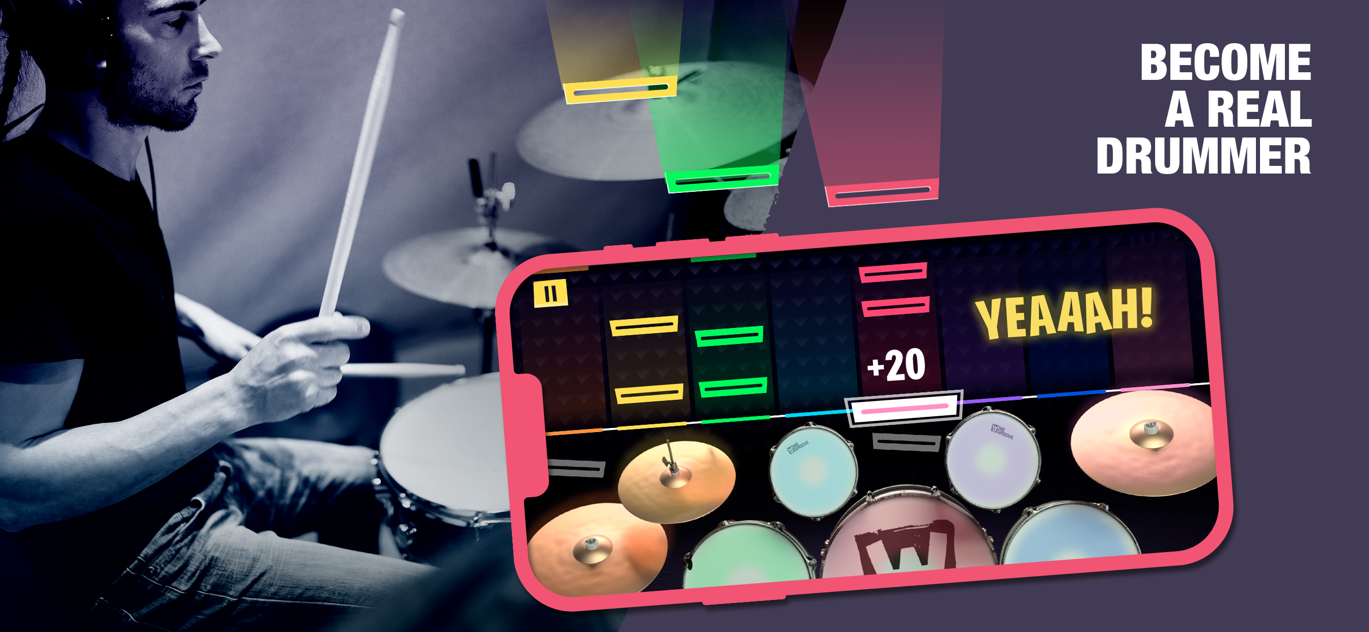 WeGroove: play & learn to drum Captura de tela 0