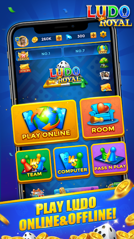Ludo Royal - Happy Voice Chat स्क्रीनशॉट 1