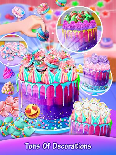 Galaxy Unicorn Cake Captura de tela 2