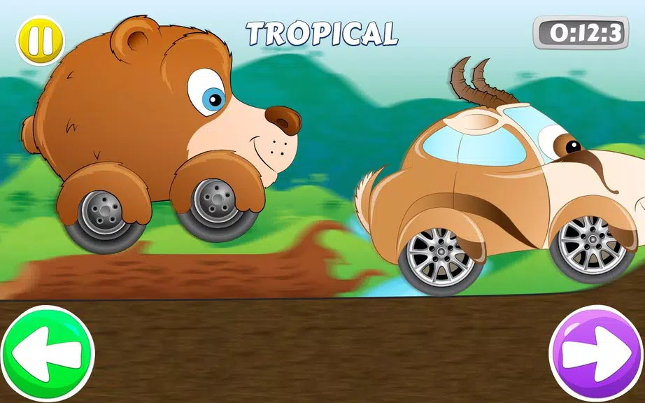 Racing car game for kids 螢幕截圖 0