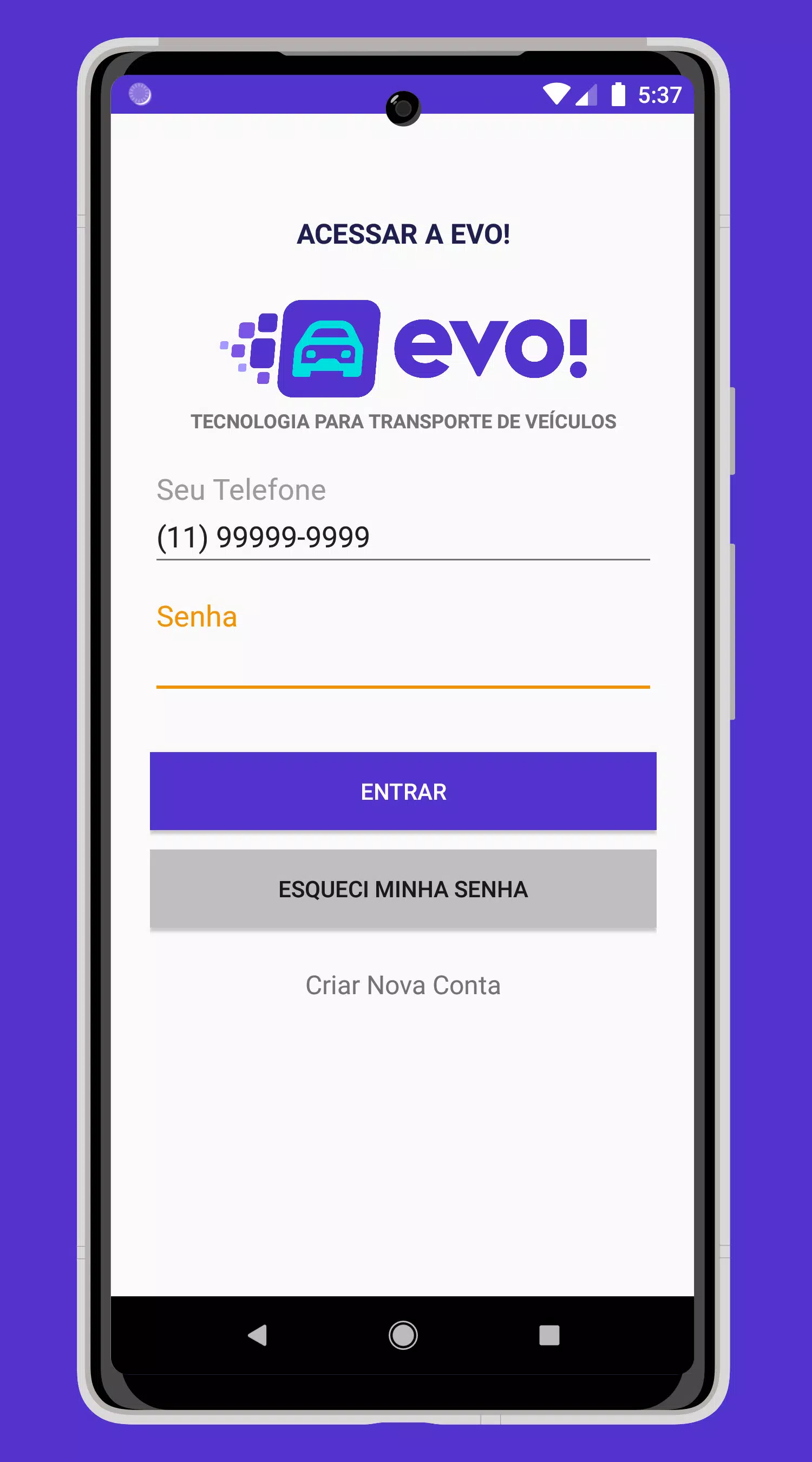 EVO! Transporte de Veículos Скриншот 0