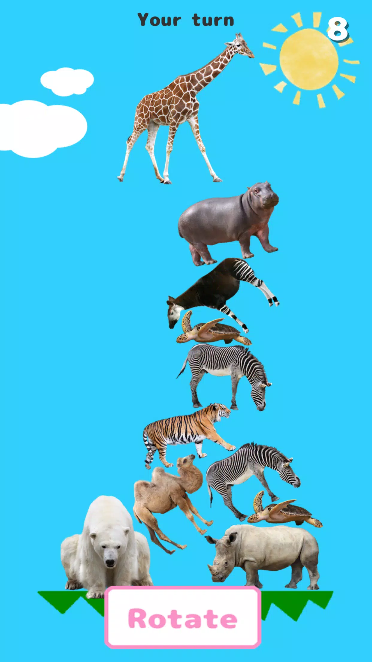 Animal Tower Battle Schermafbeelding 3