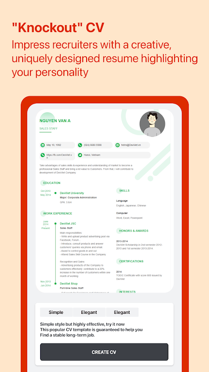 Cover Letter for Job App Zrzut ekranu 2