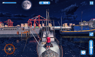 Schermata Big Fishing Ship Simulator 3D 0