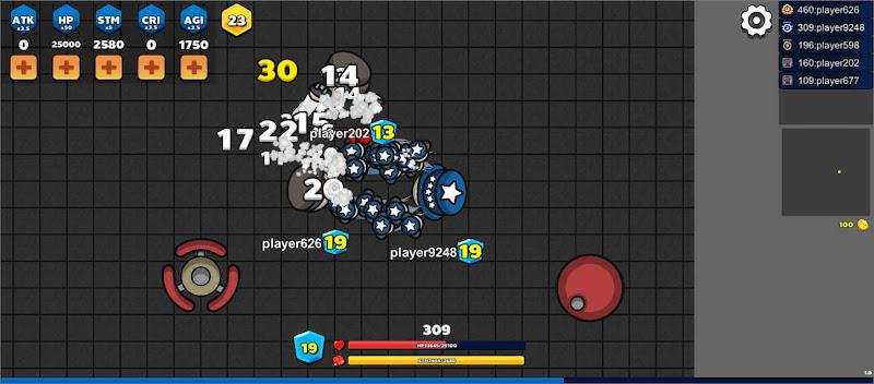 Pung.io - 2D Battle Royale ဖန်သားပြင်ဓာတ်ပုံ 1