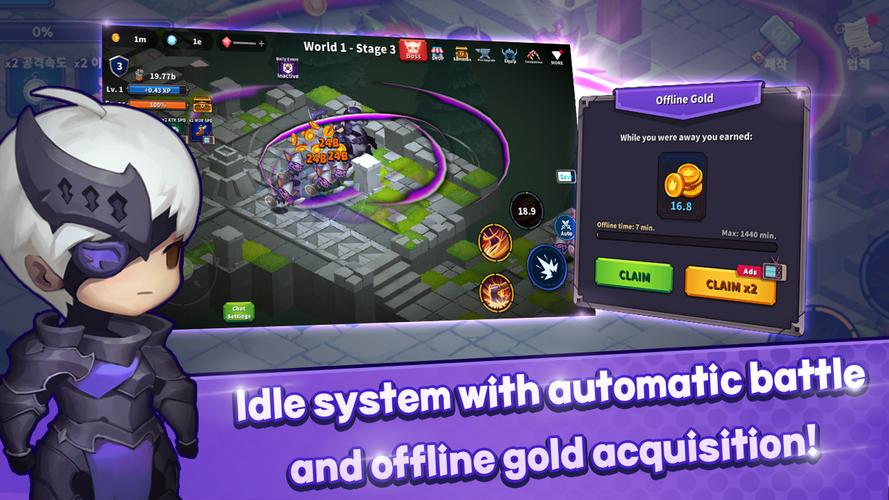 Idle Iron Knight ဖန်သားပြင်ဓာတ်ပုံ 0