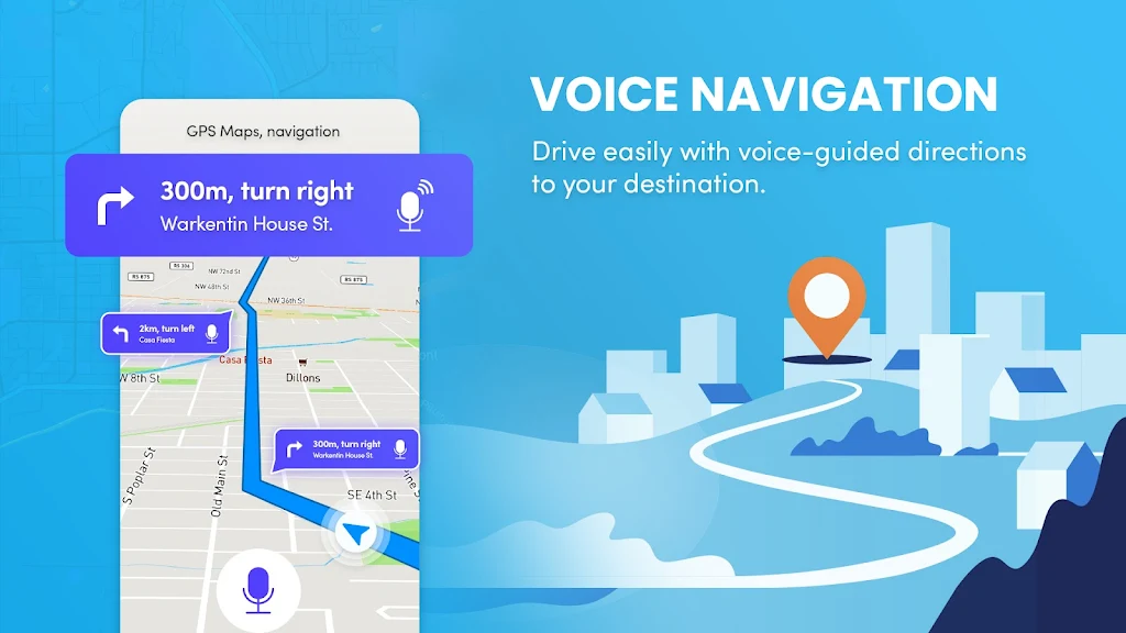 GPS, Maps & Driving Directions ภาพหน้าจอ 1