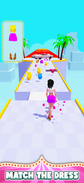 DressUp Run! Mod Captura de pantalla 1