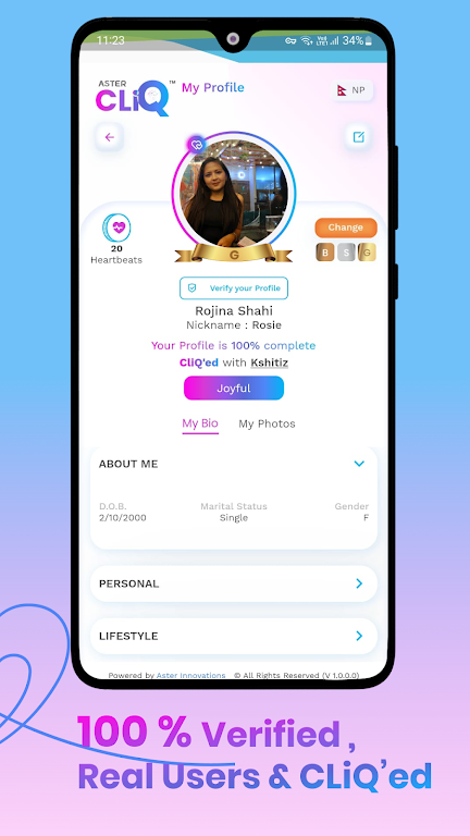 Aster CLiQ 螢幕截圖 2