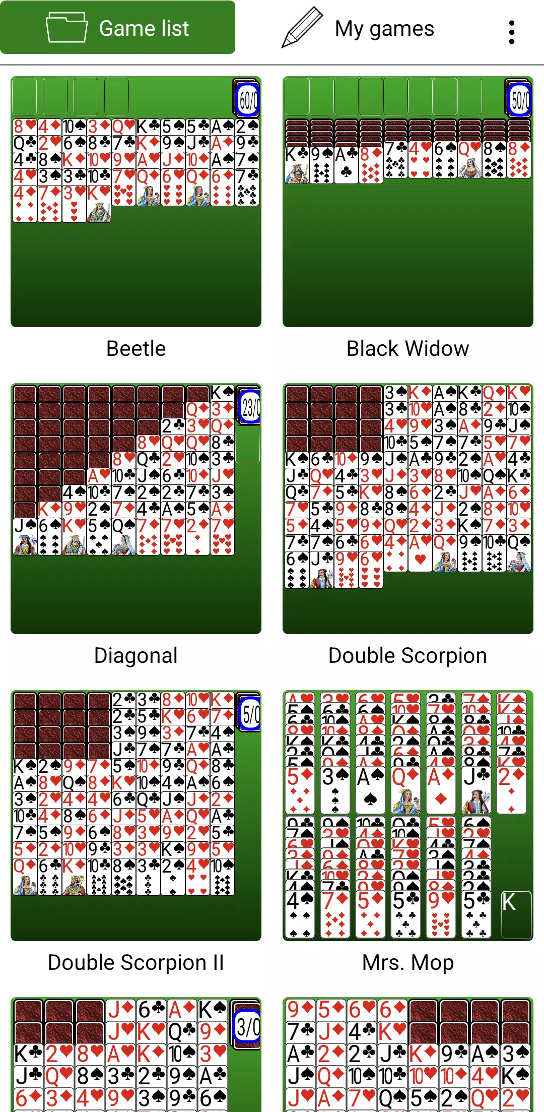 Spider Solitaires应用截图第0张