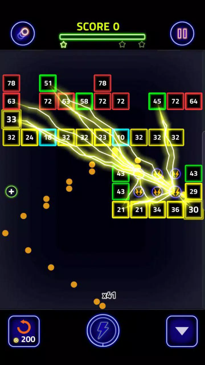 Brick Breaker Glow Tangkapan skrin 2