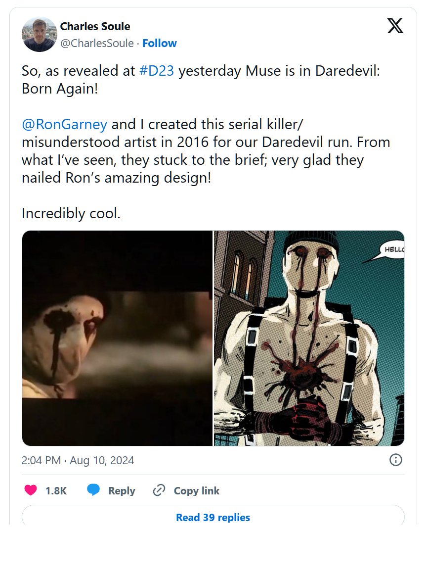 Design du personnage Muse