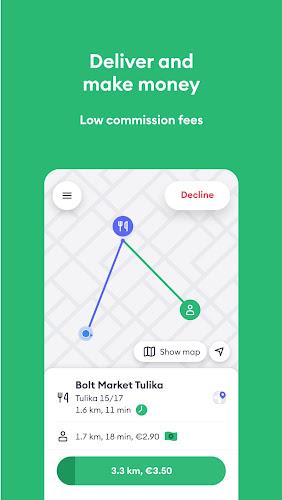 Bolt Food Courier Ekran Görüntüsü 0