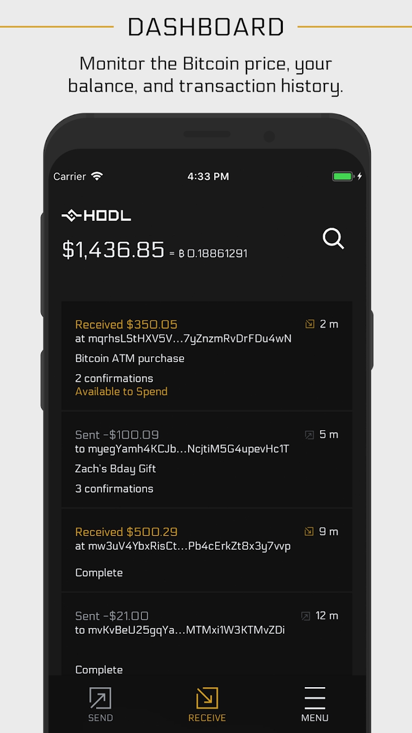 HODL Wallet スクリーンショット 2