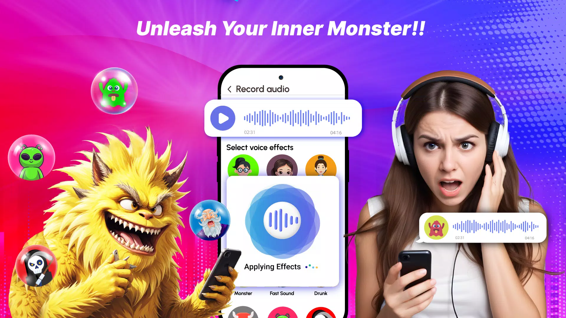 Schermata Voice Changer Male to Female 3