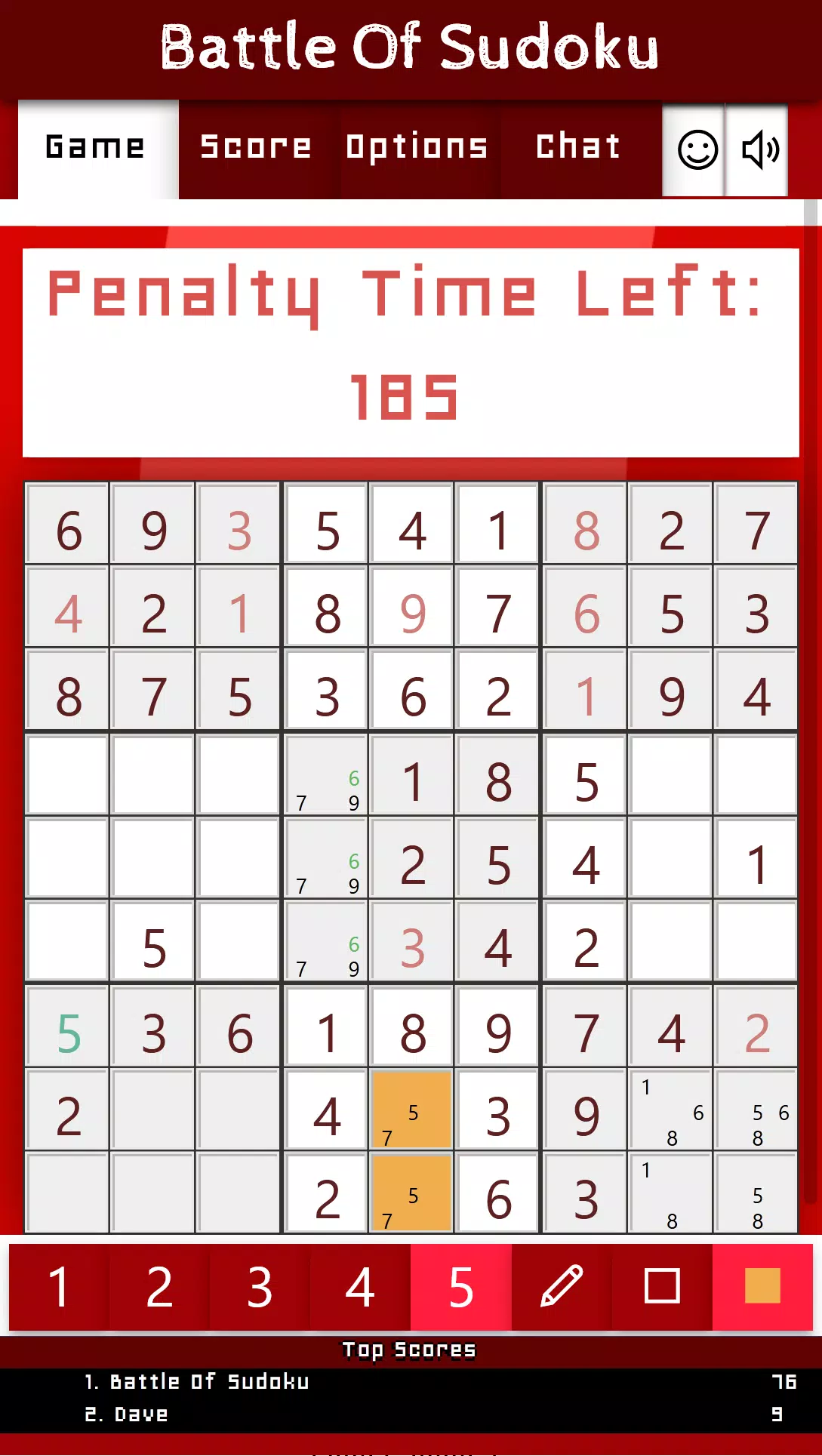 Battle Of Sudoku Скриншот 2