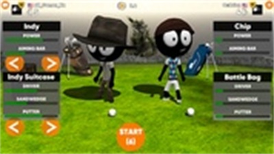 Schermata Stickman Cross Golf Battle 2