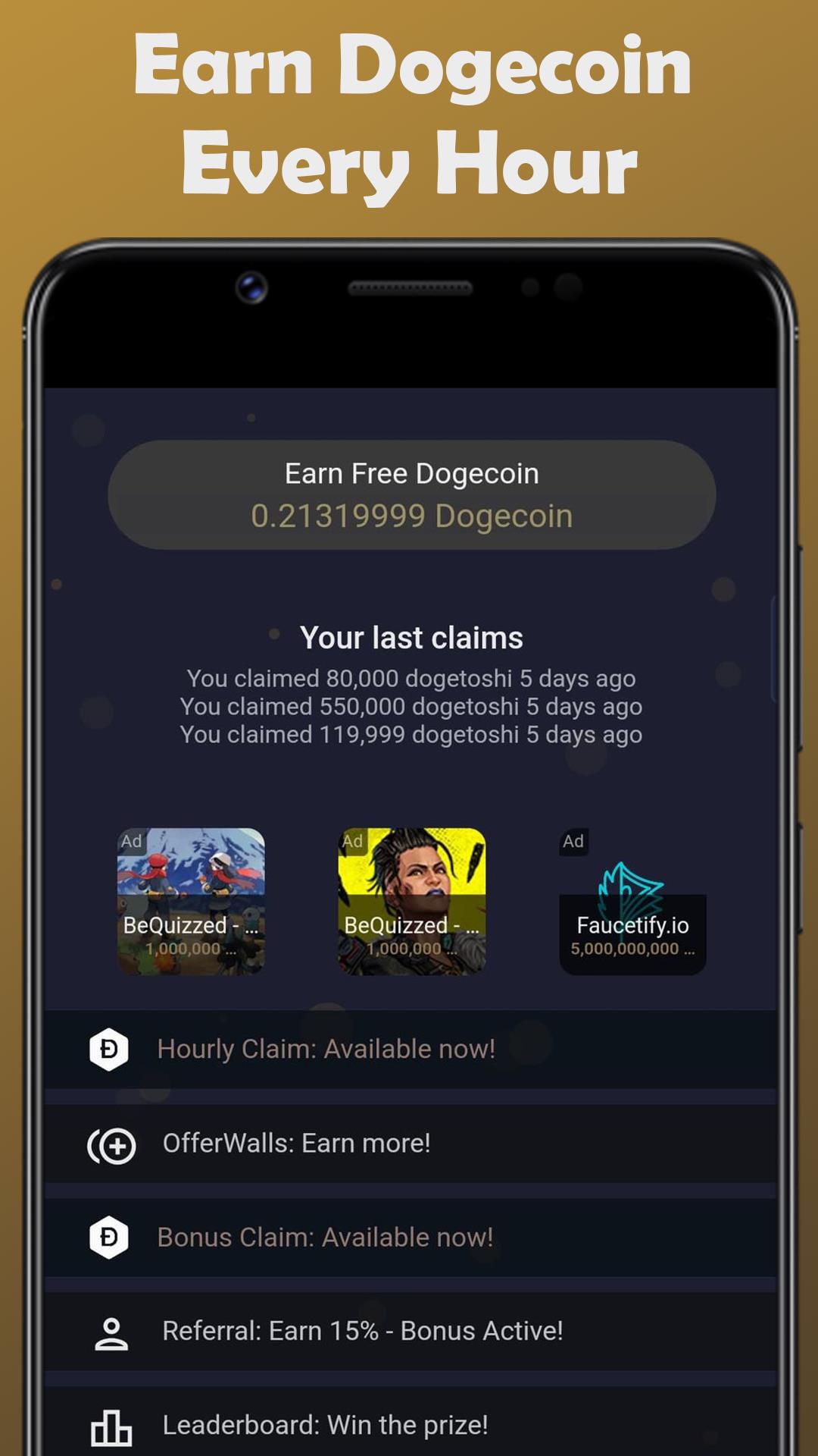 Earn Dogecoin 스크린샷 0