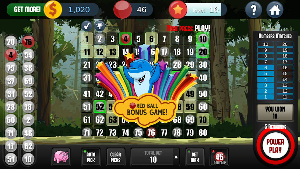 Keno Free Keno Game 螢幕截圖 2