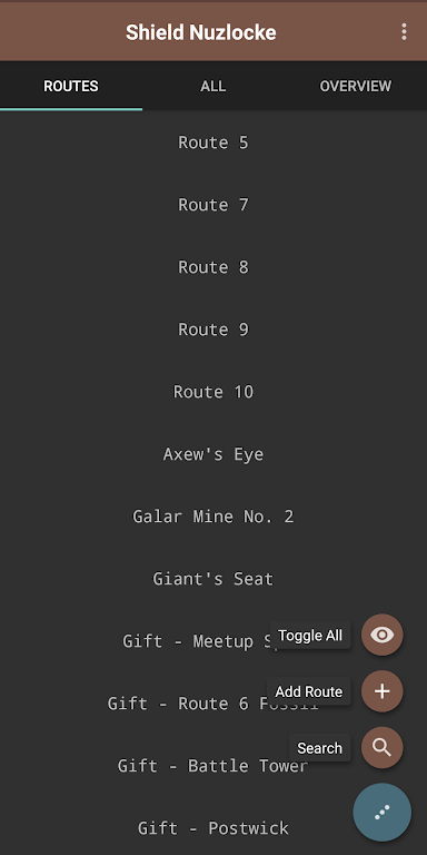 Route Chart - Nuzlocke Tracker - No Ads Ảnh chụp màn hình 1