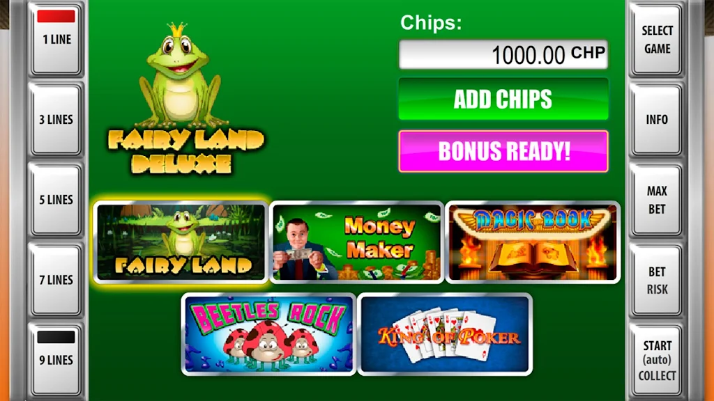 Slot machines Fairy Land Deluxe Captura de tela 0