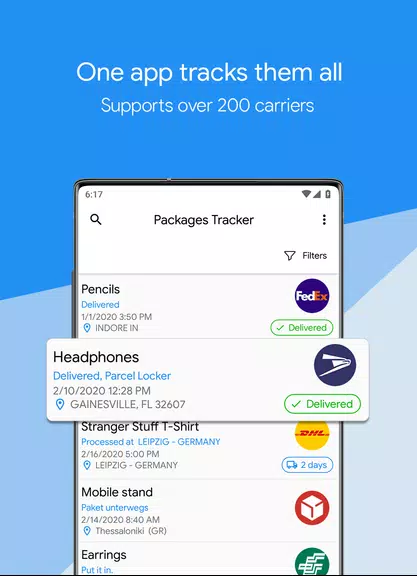 Packages Tracker Capture d'écran 0