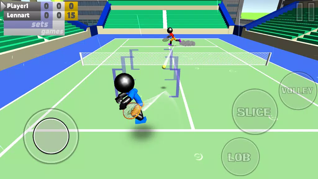 Stickman 3D Tennis Ảnh chụp màn hình 2