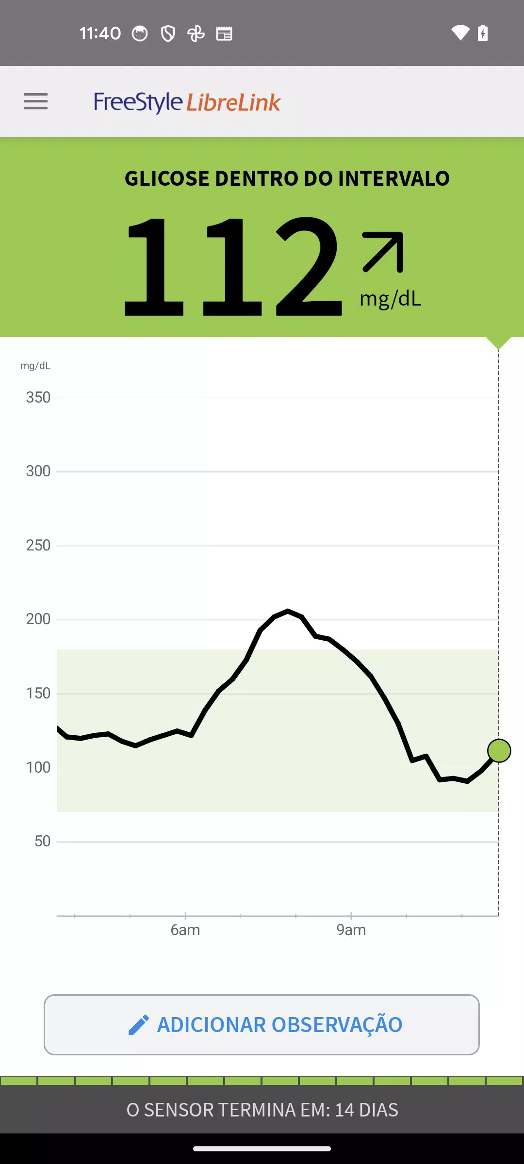 FreeStyle LibreLink - BR Captura de tela 0