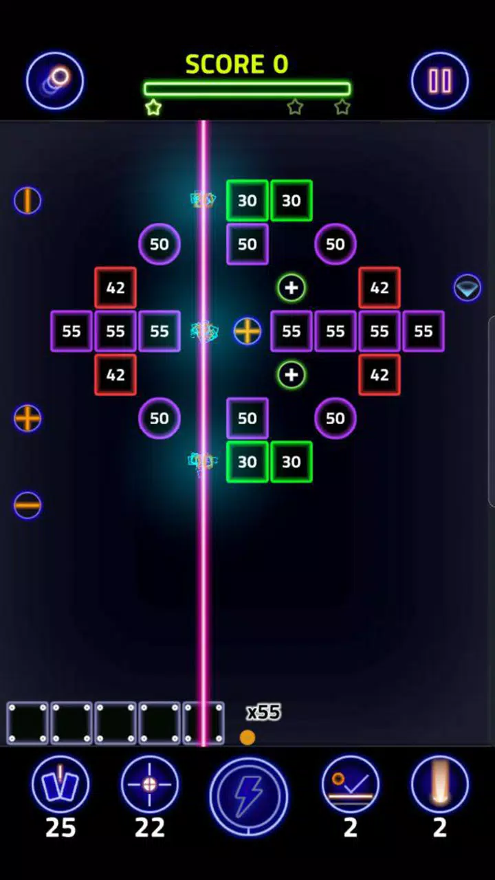 Brick Breaker Glow Tangkapan skrin 1