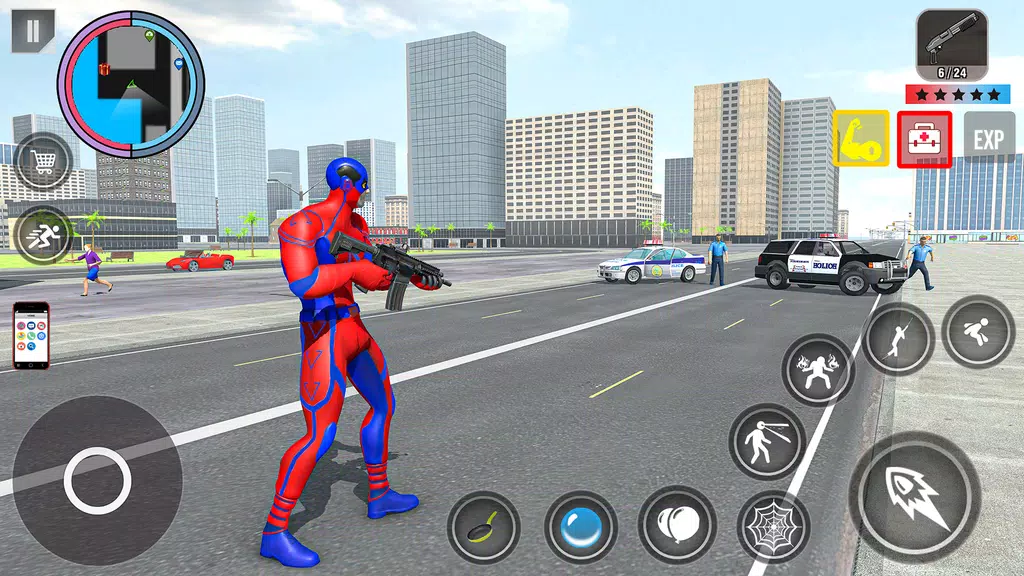 Spider Rope Action Game 스크린샷 1