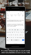 Word Counter Note CountablePad Captura de pantalla 0