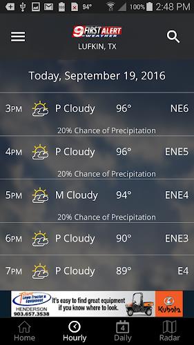 KTRE 9 First Alert Weather स्क्रीनशॉट 1