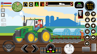 Farm Tractors Dinosaurs Games Ảnh chụp màn hình 1