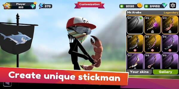 Stickman Archer Online Capture d'écran 2