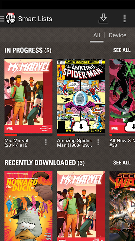 Marvel Comics 螢幕截圖 1