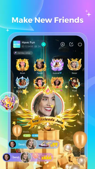 Wyak-Voice Chat&Meet Friends स्क्रीनशॉट 1