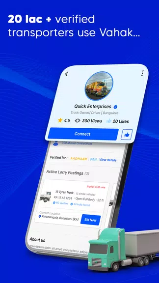 Vahak: Book Online Truck, Load Ekran Görüntüsü 1