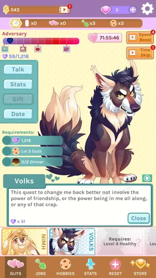 Blush Blush - Idle Otome Game Zrzut ekranu 3