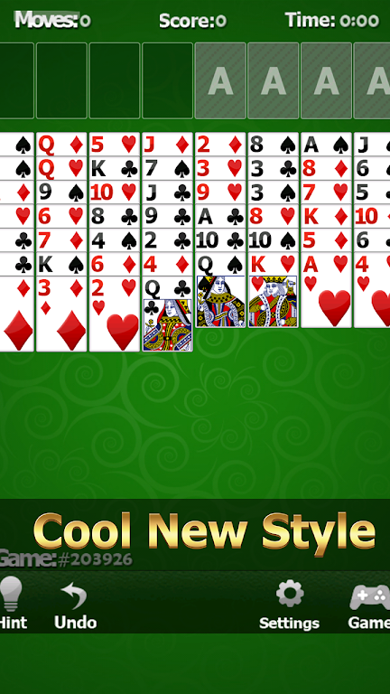 Solitaire Free Cell 螢幕截圖 2