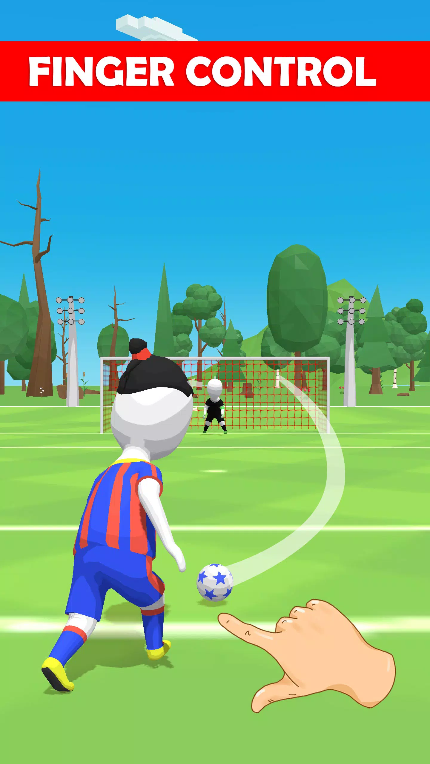 Stickman Freekick Ảnh chụp màn hình 0