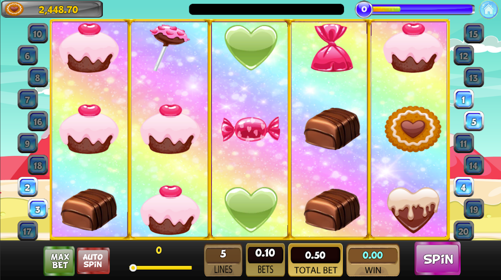 Candy Sweet Slot machine 스크린샷 1