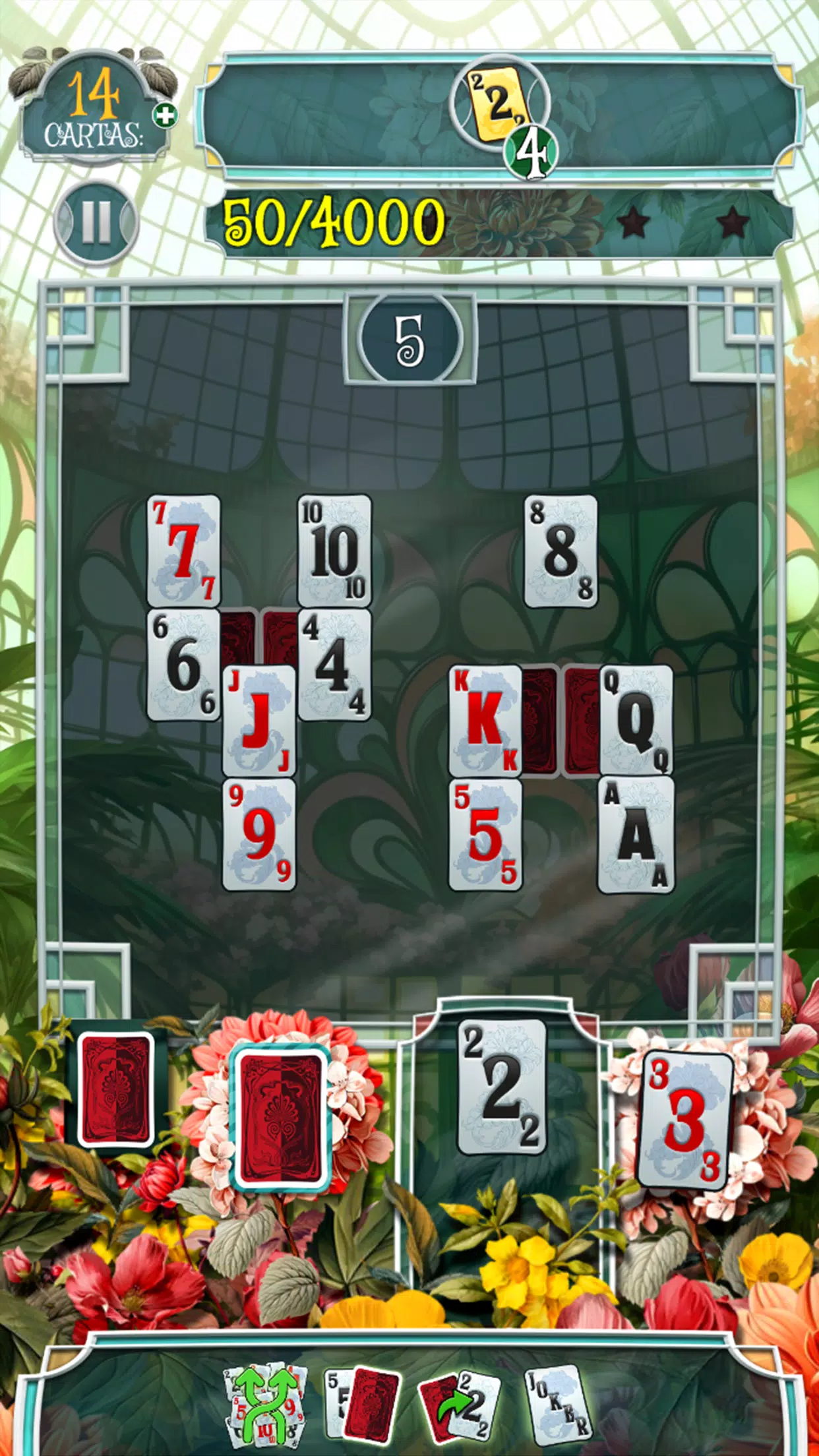 Schermata Greenhouse Solitaire TriPeaks 2