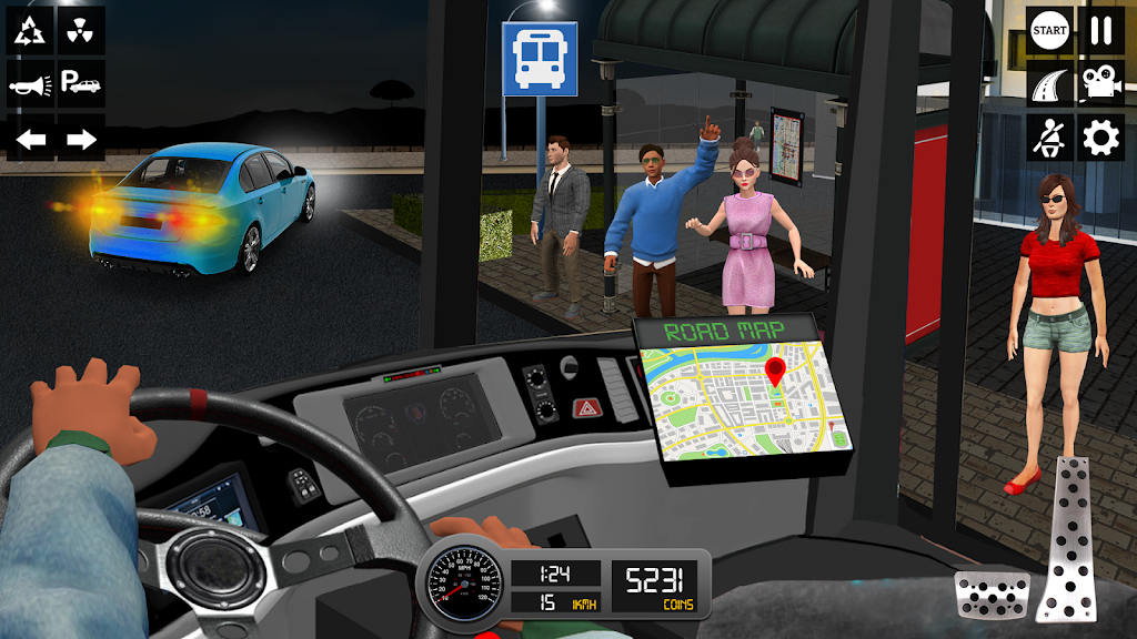 Driving Simulator 3d Bus Games ภาพหน้าจอ 1